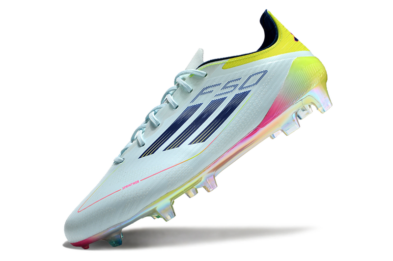 CHUTEIRA ADIDAS F50 ELITE CAMPO "OLYMPIC BOOT" - AZUL E COLORIDA