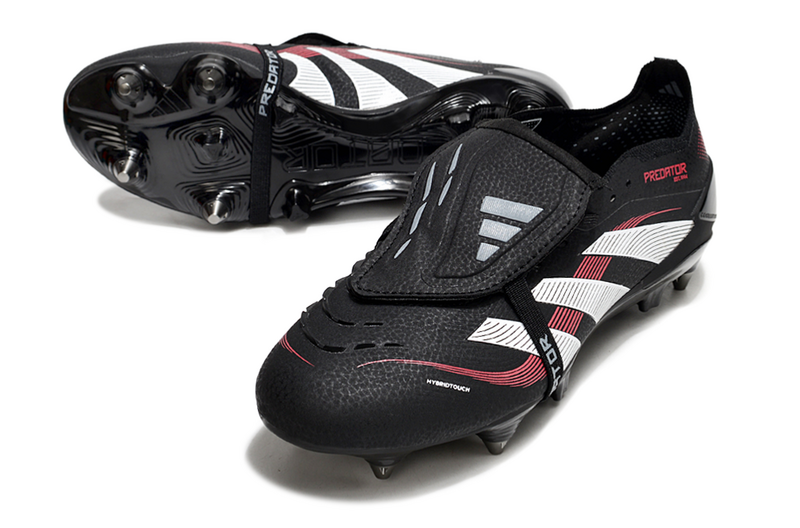 ADIDAS PREDATOR 25 FT ELITE TRAVA MISTA - PRETA E VERMELHA