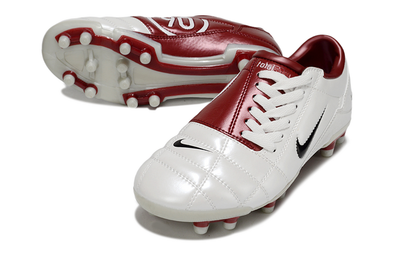 CHUTEIRA NIKE TOTAL 90 III CAMPO - BRANCA E VERMELHA