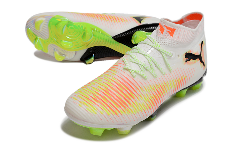 CHUTEIRA PUMA FUTURE 8 ULTIMATE CAMPO - BRANCA E VERDE