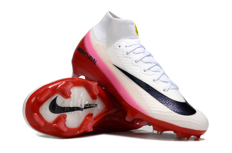 CHUTEIRA NIKE AIR ZOOM MERCURIAL SUPERFLY 10 ELITE CAMPO "FEAR NOTHING" - BRANCA E VERMELHA