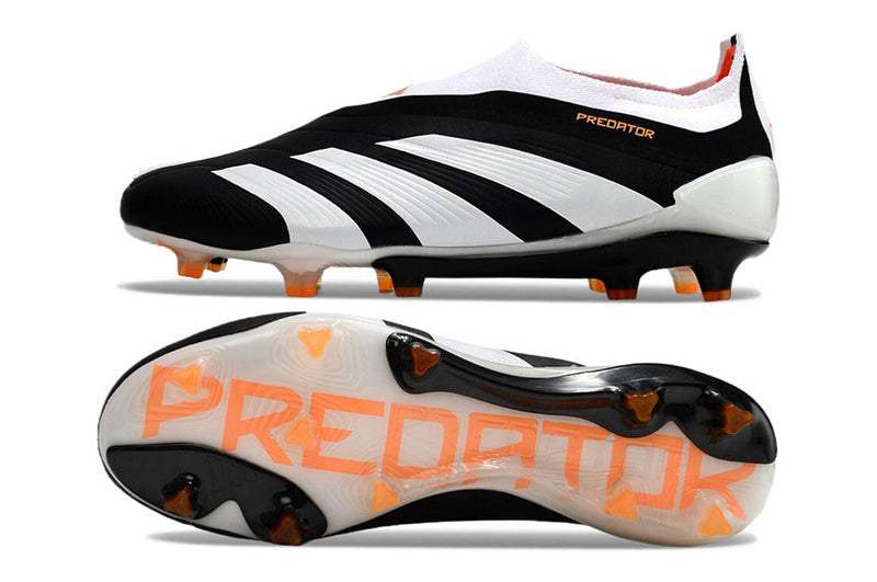 ADIDAS PREDATOR 24 LACELESS ELITE CAMPO - "PRETA E BRANCA"