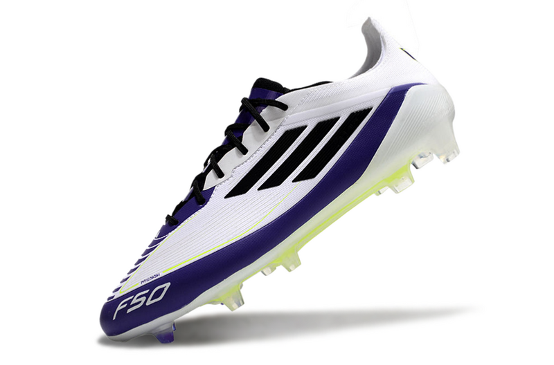CHUTEIRA ADIDAS F50 ELITE CAMPO "TRIUNFO ESTELAR" - BRANCA E ROXA