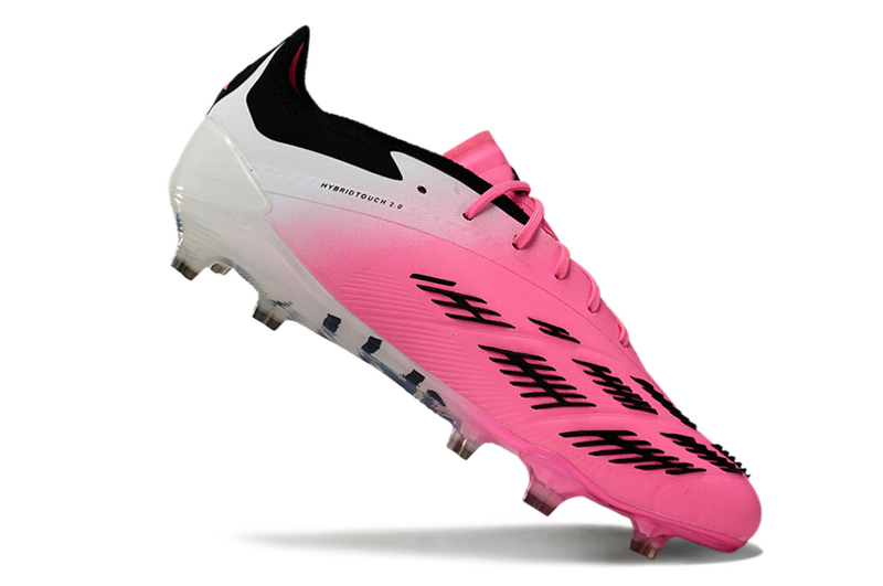 ADIDAS PREDATOR 24 ELITE CAMPO - BRANCA E ROSA