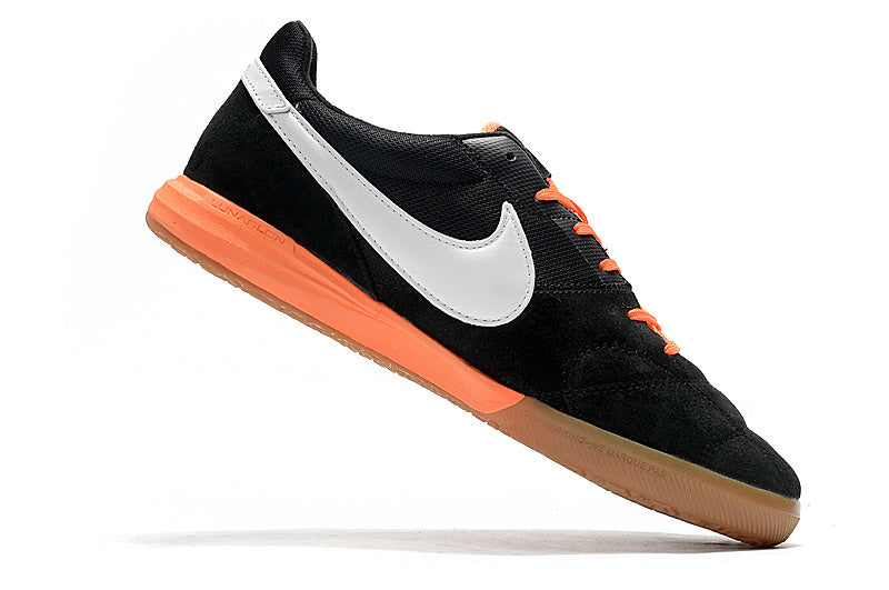 CHUTEIRA NIKE PREMIER II SALA FUTSAL - PRETA, LARANJA E MARROM