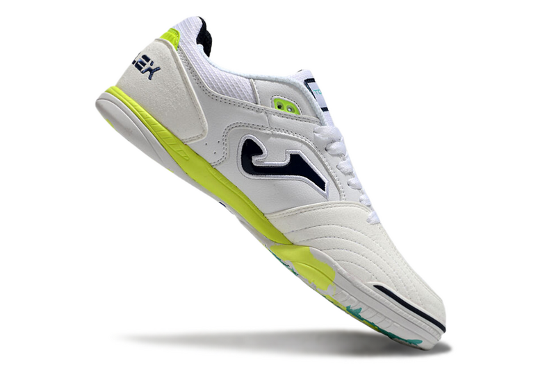 CHUTEIRA JOMA TOP FLEX FUTSAL - BRANCA E VERDE