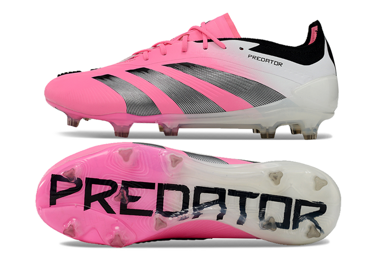 ADIDAS PREDATOR 24 ELITE CAMPO - BRANCA E ROSA