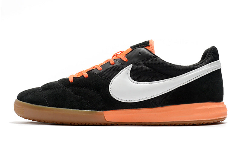 CHUTEIRA NIKE PREMIER II SALA FUTSAL - PRETA, LARANJA E MARROM