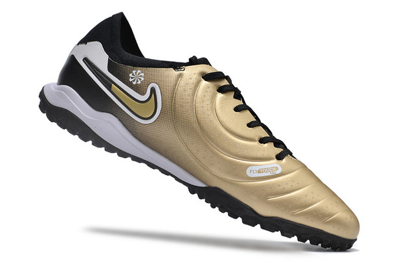 CHUTEIRA NIKE TIEMPO LEGEND 10 SOCIETY "GOLDEN TOUCH" - DOURADA E PRETA