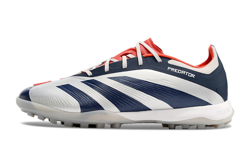 CHUTEIRA ADIDAS PREDATOR 24 ELITE SOCIETY - AZUL,BRANCA E VERMELHA