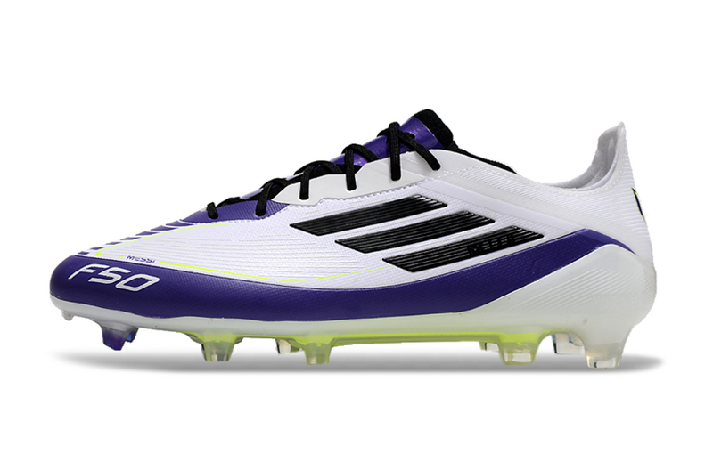 CHUTEIRA ADIDAS F50 ELITE CAMPO "TRIUNFO ESTELAR" - BRANCA E ROXA