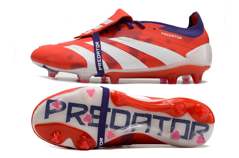 ADIDAS PREDATOR 24 FT ELITE CAMPO - LARANJA E BRANCA