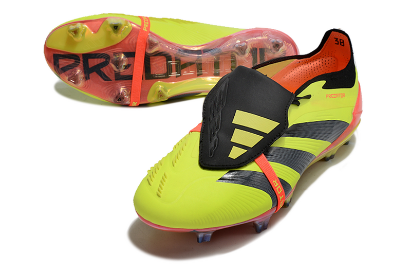 ADIDAS PREDATOR 24 FT ELITE CAMPO ''ENERGY CITRUS'' - PRETA E AMARELA