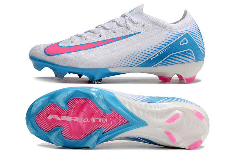 CHUTEIRA NIKE AIR ZOOM MERCURIAL VAPOR 16 ELITE CAMPO - BRANCA E ROSA
