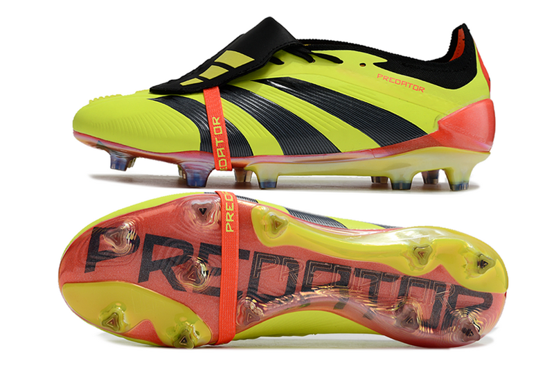 ADIDAS PREDATOR 24 FT ELITE CAMPO ''ENERGY CITRUS'' - PRETA E AMARELA