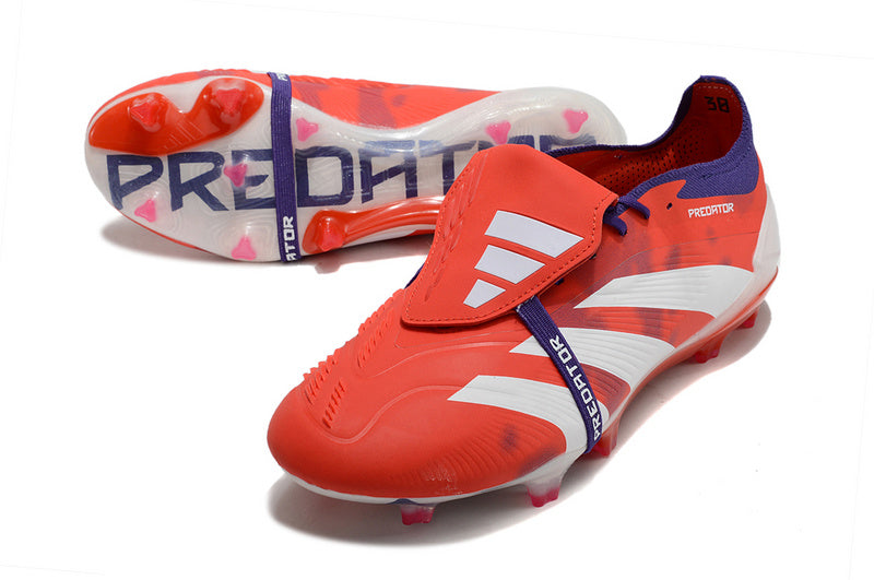 ADIDAS PREDATOR 24 FT ELITE CAMPO - LARANJA E BRANCA