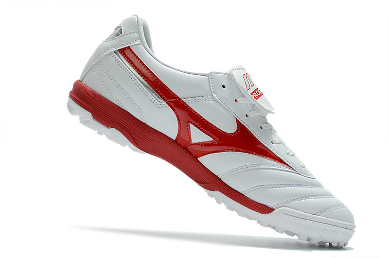 CHUTEIRA MIZUNO MORELIA II SOCIETY - BRANCA E VERMELHA