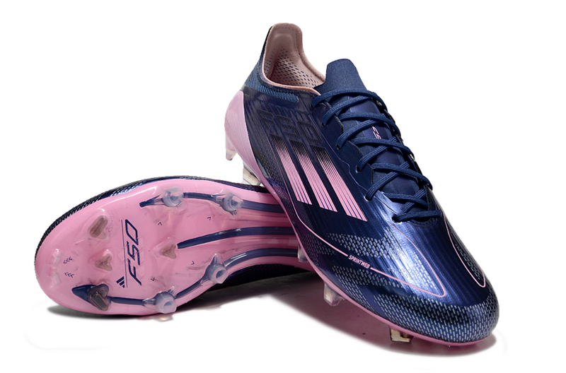 CHUTEIRA ADIDAS F50 ELITE CAMPO - AZUL E ROSA