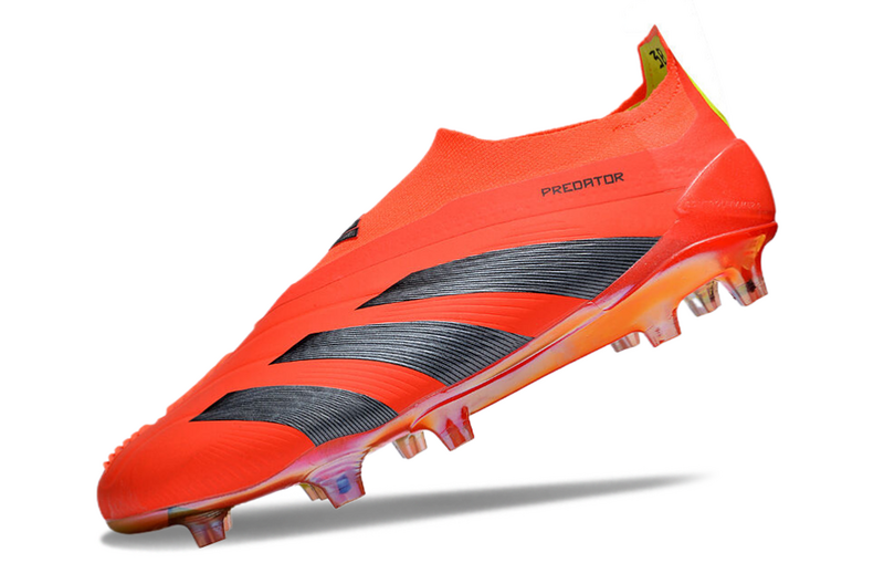 ADIDAS PREDATOR 24 LACELESS ELITE CAMPO "PREDSTIRKE" - LARANJA E PRETA