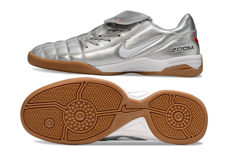 CHUTEIRA NIKE AIR ZOOM TOTAL 90 III FUTSAL - PRATA