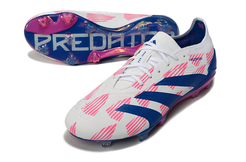 ADIDAS PREDATOR 24 ELITE CAMPO "REEMERGENCE" BRANCA E AZUL