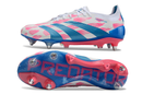 ADIDAS PREDATOR 24 ELITE TRAVA MISTA "REEMERGENCE" - BRANCA, AZUL E ROSA