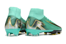 CHUTEIRA NIKE AIR ZOOM MERCURIAL SUPERFLY 10 ELITE CAMPO - VERDE E PRETA