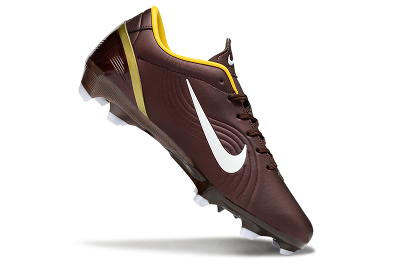 CHUTEIRA NIKE AIR ZOOM MERCURIAL VAPOR 1 ELITE CAMPO "DARK CINDER CR7" - MARROM