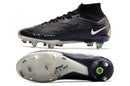 CHUTEIRA NIKE AIR ZOOM MERCURIAL SUPERFLY 9 ELITE TRAVA MISTA FIXA "2001" - PRETA E COBRE
