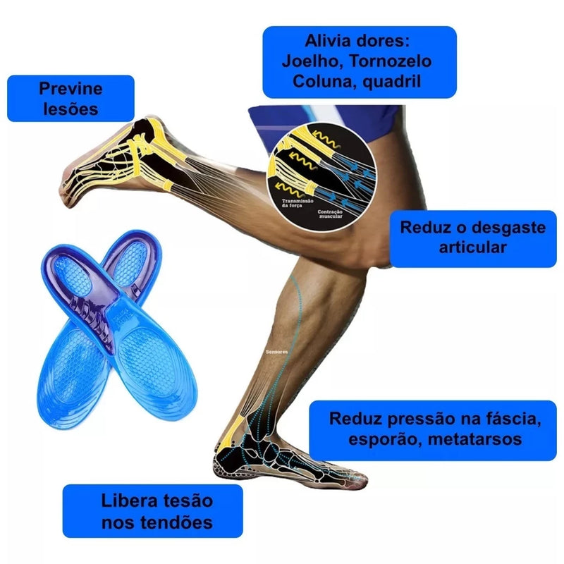 PALMILHA ORTOPÉDICA DE SILICONE GEL