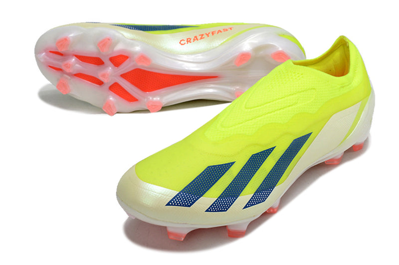CHUTEIRA ADIDAS X CRAZYFAST+ CAMPO "SOLAR ENERGY" - VERDE E BRANCA