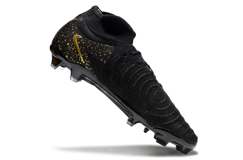 CHUTEIRA NIKE PHANTOM LUNA II ELITE CAMPO - PRETA E DOURADA