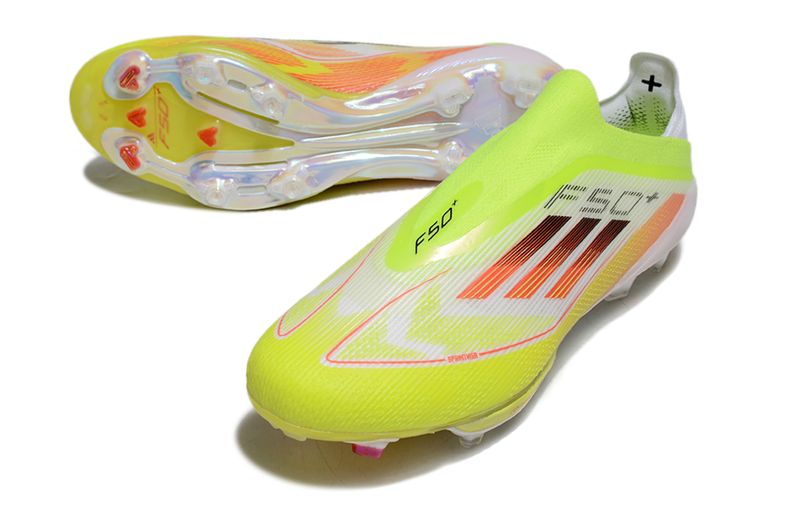 CHUTEIRA ADIDAS F50 LACELESS LIGHTSTRIKE PRO ELITE CAMPO - AMARELA FLUORESCENTE