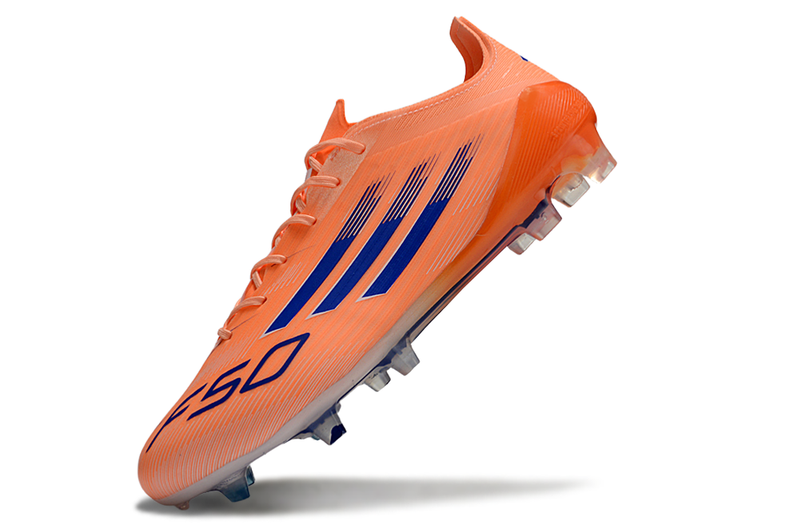 CHUTEIRA ADIDAS F50 ELITE CAMPO "CORAL BLAZE" - LARANJA E AZUL