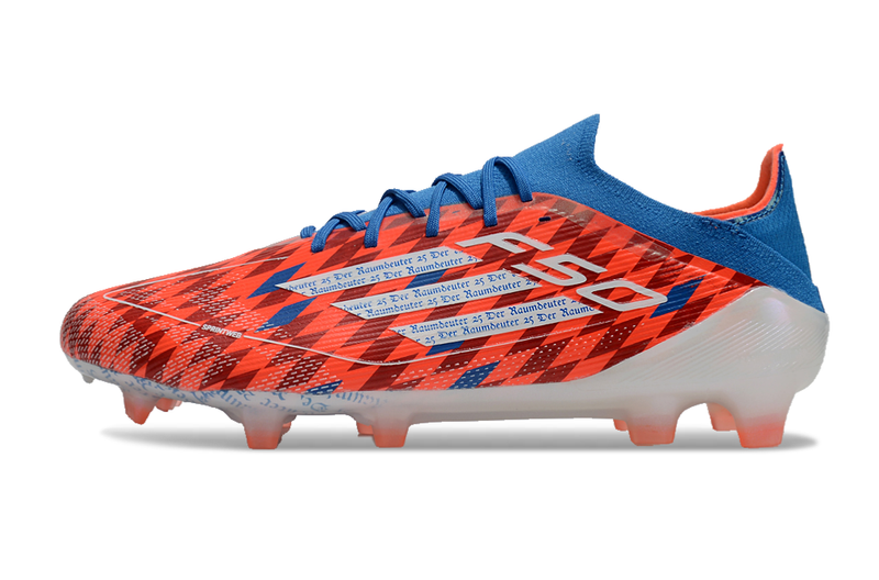 ADIDAS F50.1 ELITE CAMPO - VERMELHA E AZUL