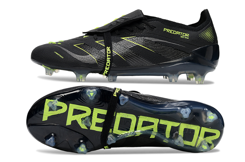 ADIDAS PREDATOR 25 FT ELITE CAMPO "ELECTRIC STEALTH" - PRETA E VERDE