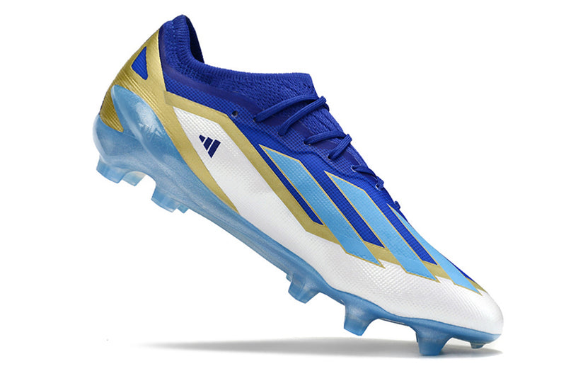 CHUTEIRA ADIDAS X CRAZYFAST.1 CAMPO "SPARK GEN10" - AZUL E BRANCA
