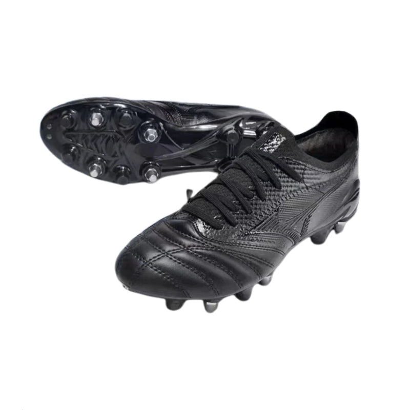 CHUTEIRA MIZUNO MORELIA NEO III JAPAN TRAVA MISTA - PRETA