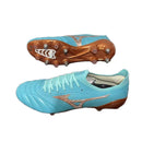 CHUTEIRA MIZUNO MORELIA NEO III JAPAN TRAVA MISTA - AZUL E COBRE